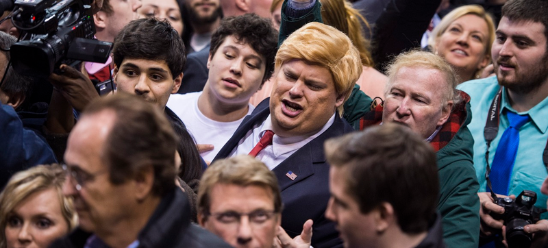 Trump cosplay in Manchester, New Hampshire (Jabin Botsford/The Washington Post via Getty Images)